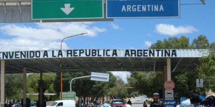 Una de las fronteras en el norte de la Argentina