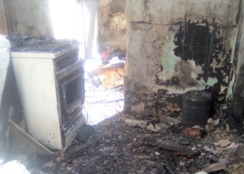 El fuego se llevó una casa y a un perro en La Granja