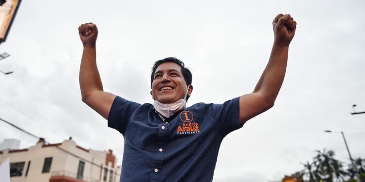 El candidato de Correa, Andrés Arauz se impuso con claridad en Ecuador, prero habrá segunda vuelta