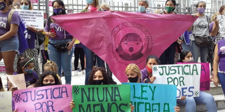 La manifestación realizada ayer en La Plata
