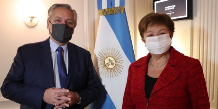 Fernández sostuvo que la reunión de una hora y media con la titular del FMI fue "muy constructiva"