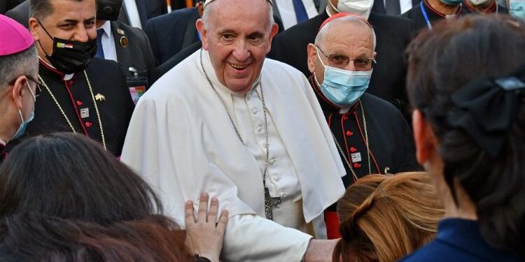 Marzo de este año, Francisco en Bagdad (Vatican News)