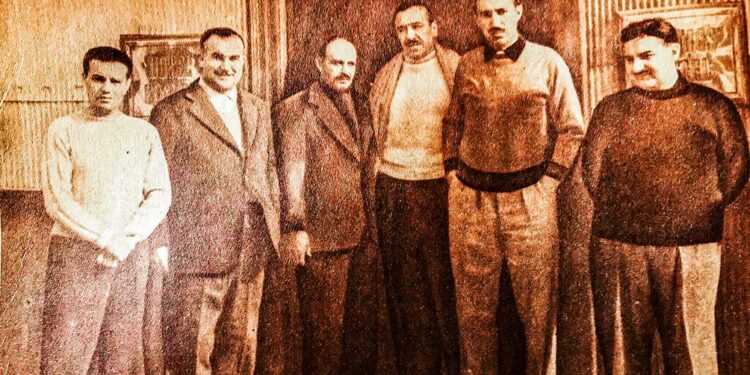 Los protagonistas de la fuga: Guillermo Patricio Kelly, Pedro Gomiz, José Espejo, Héctor J. Cámpora, Jorge Antonio y John W. Cooke