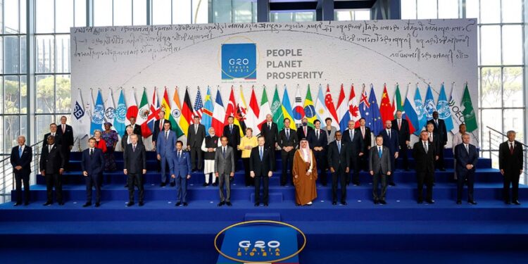 Reunión plenaria de líderes del G20 (Foto AFP)