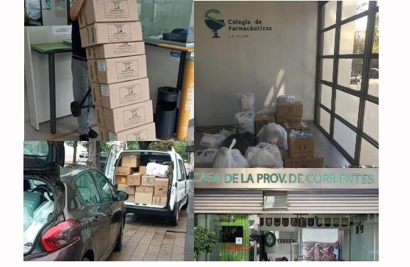 Donaciones de platenses llegan a Corrientes