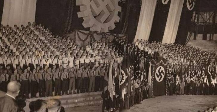 Acto nazi en Argentina, 10 de abril de 1938 (Crédito imagen: El Mundo. Gentileza Luna Park)