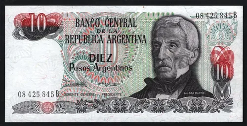 Los 10 pesos argentinos que reemplazaban a los billetes de 100.000 pesos