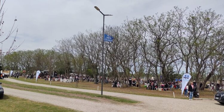 Una vista general del camping del SEC  La Plata donde ayer se celebró el Día del Empleado de Comercio