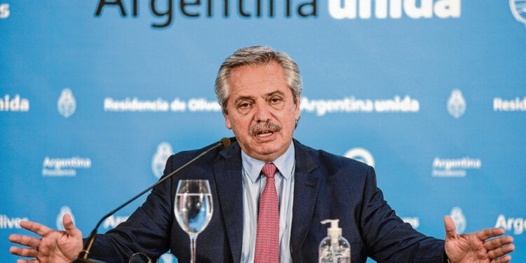 El presidente de la Nación, Alberto Fernández