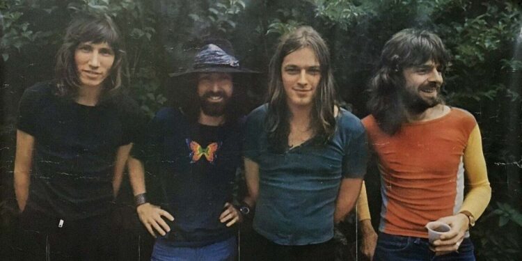 Pink Floyd durante la producción de El Lado Oscuro de la Luna en 1972 (Crédito: Indie Hoy)
