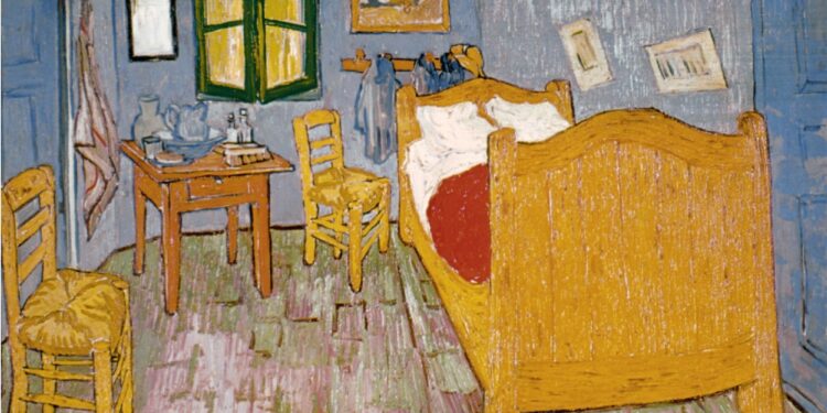 El dormitorio en Arlés - Vincent van Gogh, octubre de 1888