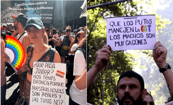Los pequeños carteles caseros de la multitud de autoconvocados son dignos de una nota aparte. Dicen mucho. Y generalmente, con mucho humor (crédito imagen: el cohete a la luna)