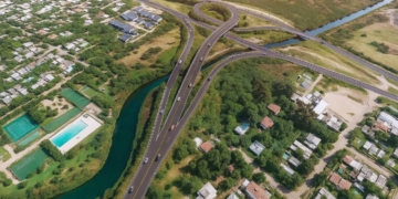 Plan de restitución de árboles en la obra de la nueva bajada de City Bell